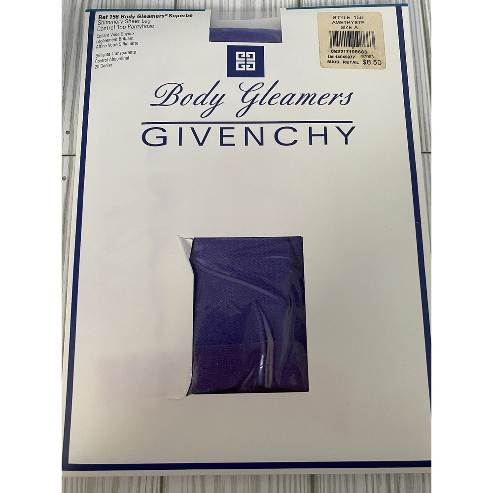 Givenchy Body Gleamers Superbe Shimmery Pantyhose Amethyst Size A 20 Denier‎